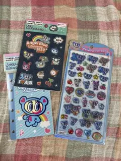 値下げしました！⭐︎Angel Blue キャラクターシール、シール帳3点セット