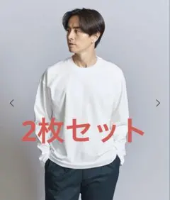 【BEAUTY&YOUTH】PLUTINUM ポンチ クルーT（2枚セット）