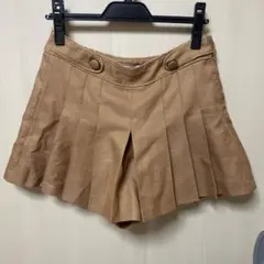 【38サイズ】ロペピクニック　ベージュ プリーツデザイン キュロット