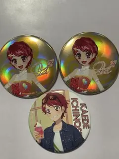 アイカツ 一ノ瀬かえで 缶バッジ シュガーコーデ