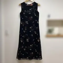 ＊Silent Majority＊花柄ノースリーブロングワンピース