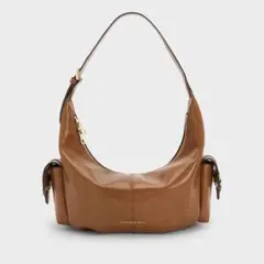 CHARLES & KEITH ブラウン ハンドバッグのサムネイル