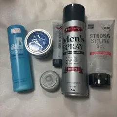 今から発送！メンズスタイリングセット ヘアスプレー ＆ ジェル ワックス6点お得のサムネイル