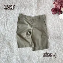 ⚫︎GAP チノハーフパンツ（4）オリーブ　カーキ色　綿100% カジュアル