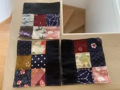 ３枚　コースター　和柄　手作り　ハンドメイド