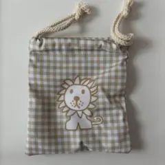 タイトーくじ　ブルーナアニマル　F賞　巾着ポーチ　らいおん