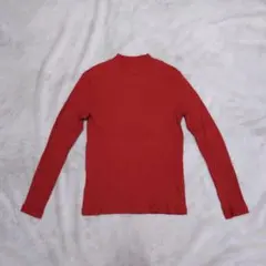 ユニクロ　リブハイネックT