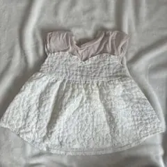 petit main フレンチスリーブトップス 100