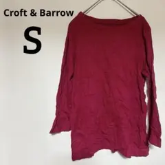 美品✨ Croft & Barrow 【S】 マゼンタ 長袖Tシャツ 赤 春