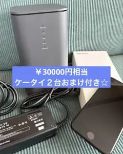 docomohome 5G HR02 /ACアダプター付ケータイ二台おまけ付きのサムネイル