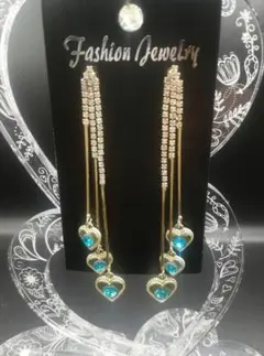 Fashion Jewelry ハート ロングピアス