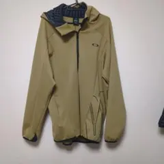 OAKLEY カーキ フード付きパーカー XL