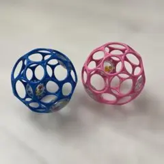 オーボール　カラフルな球形知育玩具2個セット