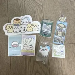 ちいかわキャラクター 缶バッジ、クリップ、シール、しおり、ポストカード