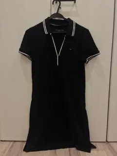 TOMMY HILFIGER ポロワンピース ブラック 半袖のサムネイル