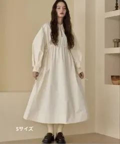 OLUN オルン ストライプワンピース アイボリー Sサイズ きりまる