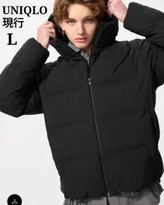 ユニクロ シームレスダウンパーカ 今季 478279 L 黒