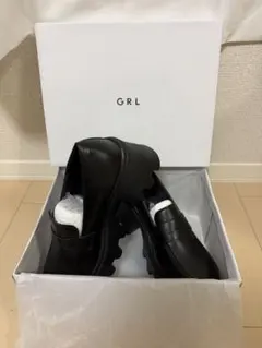 GRL 厚底ローファー ブラック 24cm