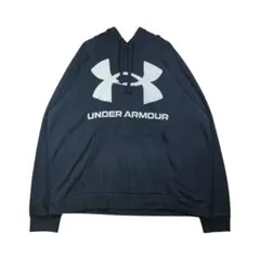 UNDER ARMOUR　ビッグロゴパーカー　サイズXXL　ブラック