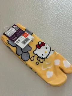 【新品タグ付】ご当地キティ 足袋ソックス イエロー ハローキティ