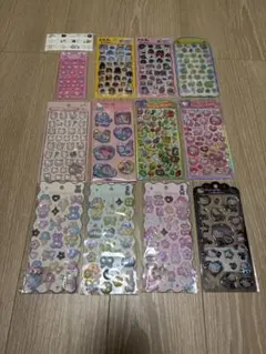 たまごっち シールまとめ売り タイルシール コットンパフィーシール