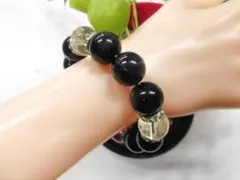 在庫処分 天然石ブルータイガーアイ+水晶四神ブレスレット 　261221132