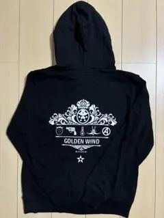 ジョジョの奇妙な冒険 黄金の風 パーカー ブチャラティチーム 黒 L