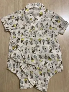 SNOOPY カバーオール ロンパース 甚平 総柄 50〜60