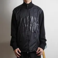 ARMANI EXCHANGE ジップアップニット 切り替え 黒/GW528