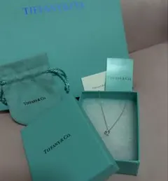 【美品】【オンライン限定品】Tiffany & Co.オープンハートネックレス
