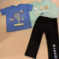 アンパンマン　 だだんだん 　Tシャツ　 ロンT　長袖　ズボン　100