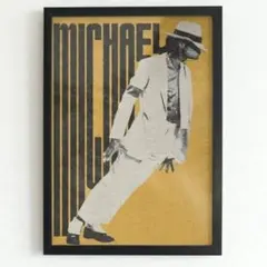 即日発送 Michael Jackson A4ポスター 額装