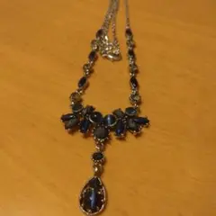 ANNA SUI アナスイ 紺 ネイビー インディゴ コバルトブルー ネックレス 