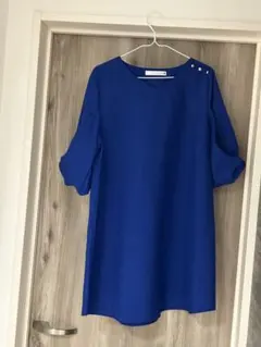 Bou Jeloud 袖リボン チュニック　ブルー F