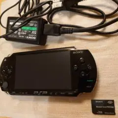 【美品】SONY PSP 1000 本体、アダプター、メモリースティック2GB