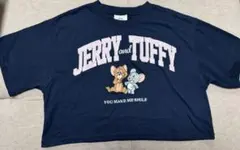 JERRY and TUFFY ロゴ刺繍 Tシャツ