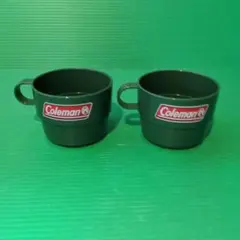 Coleman プラスチック マグカップ ノベルティ 미사용 2点