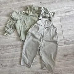 ブラウス　オーバーオール　セット