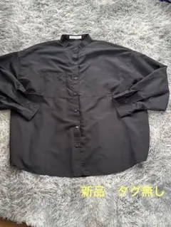 As know As plus スタンドカラー 長袖　ブラック