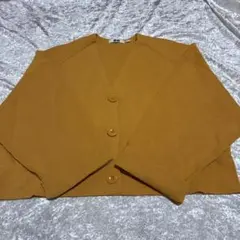 UNIQLO ミラノリブVネックカーディガン 長袖カーディガン Sイエロー系