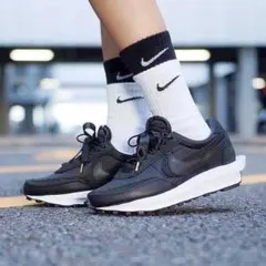 ★人気 NIKE サカイコラボ ＬＤワッフル ブラック 27 ナイキ SACAI