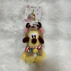 上海ディズニー　クリスマス　プルート　ぬいぐるみキーホルダー　バッグチャーム