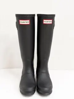 HUNTER ブラウン 長靴 22センチ ロングレインブーツ