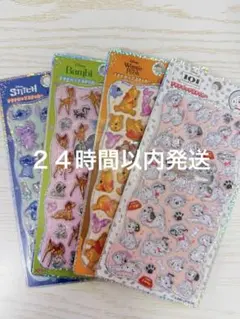 国内正規品　プチドロ　ディズニー　新作　４枚セット　プチドロップステッカー