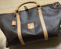 セリーヌ ボストンバッグ マカダム トリオンフ 南京錠・鍵付き旅行大容量