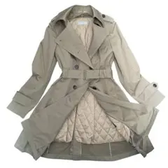 美品 パーソンズ トレンチコート 11号 L ベルト ライナー ベージュ 青山