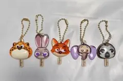 ズートピア　キーホルダー　5個セット
