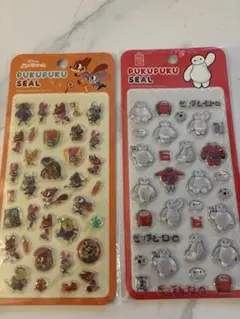 ズートピア・ベイマックス プクプクシール 2セット