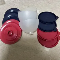 タッパーウェア　デザートボウルセット 4個（蓋付き）