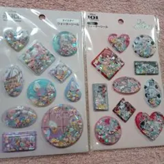 ♡ウォーターシール♡ディズニー２種類セット♡アリスオイスター＆101匹わんちゃん